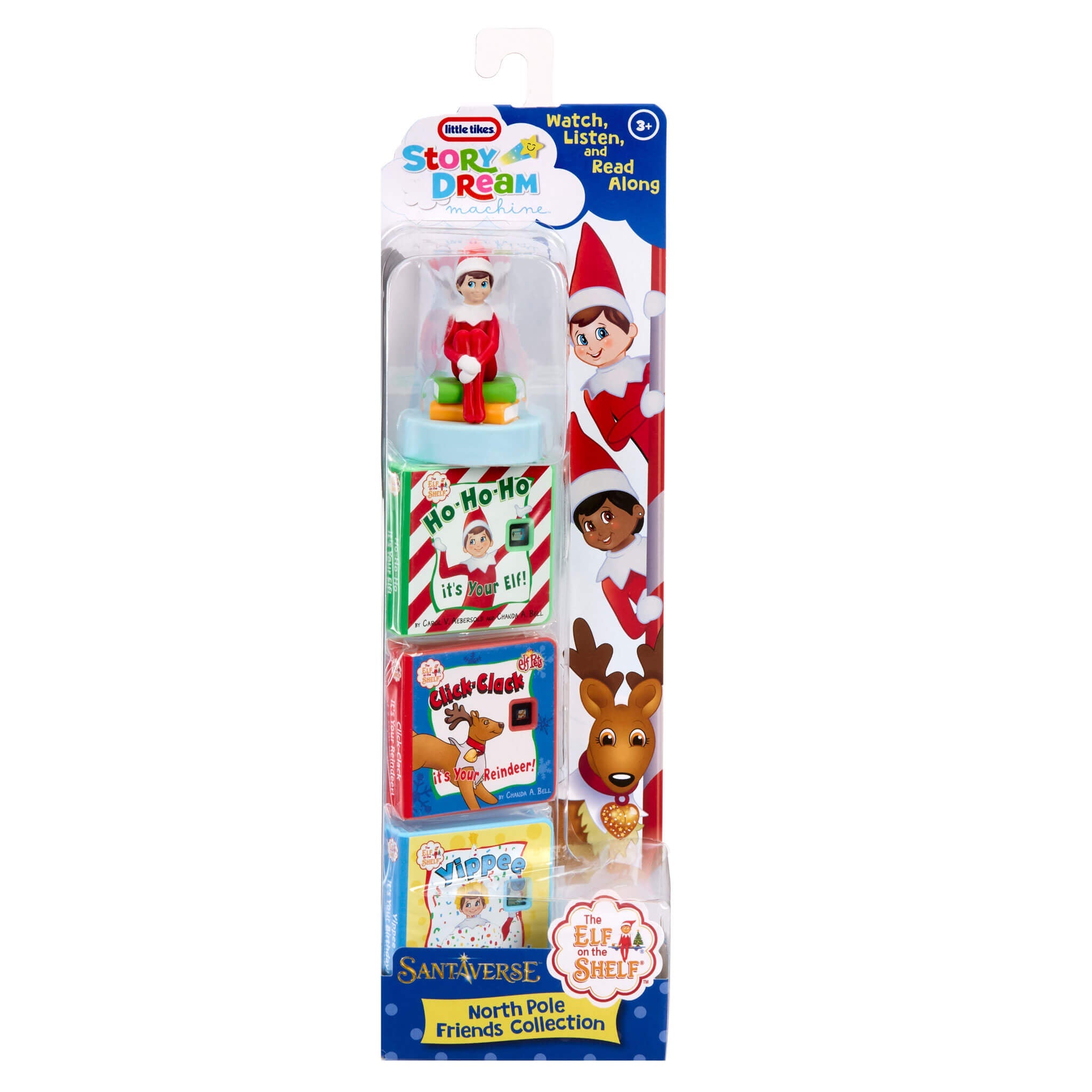 Elf on the Shelf toy set with books and figurines in packaging
