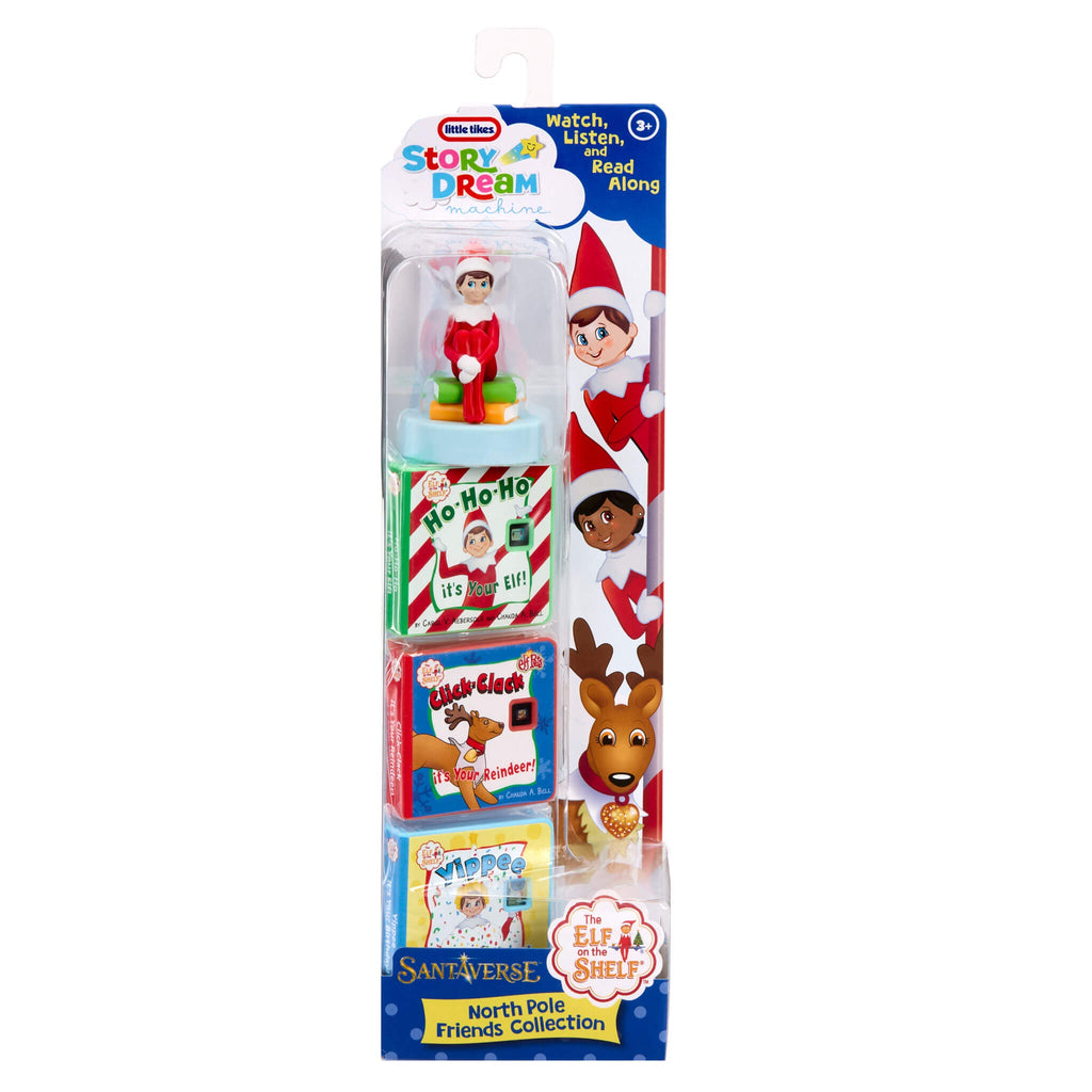 Elf on the Shelf toy set with books and figurines in packaging
