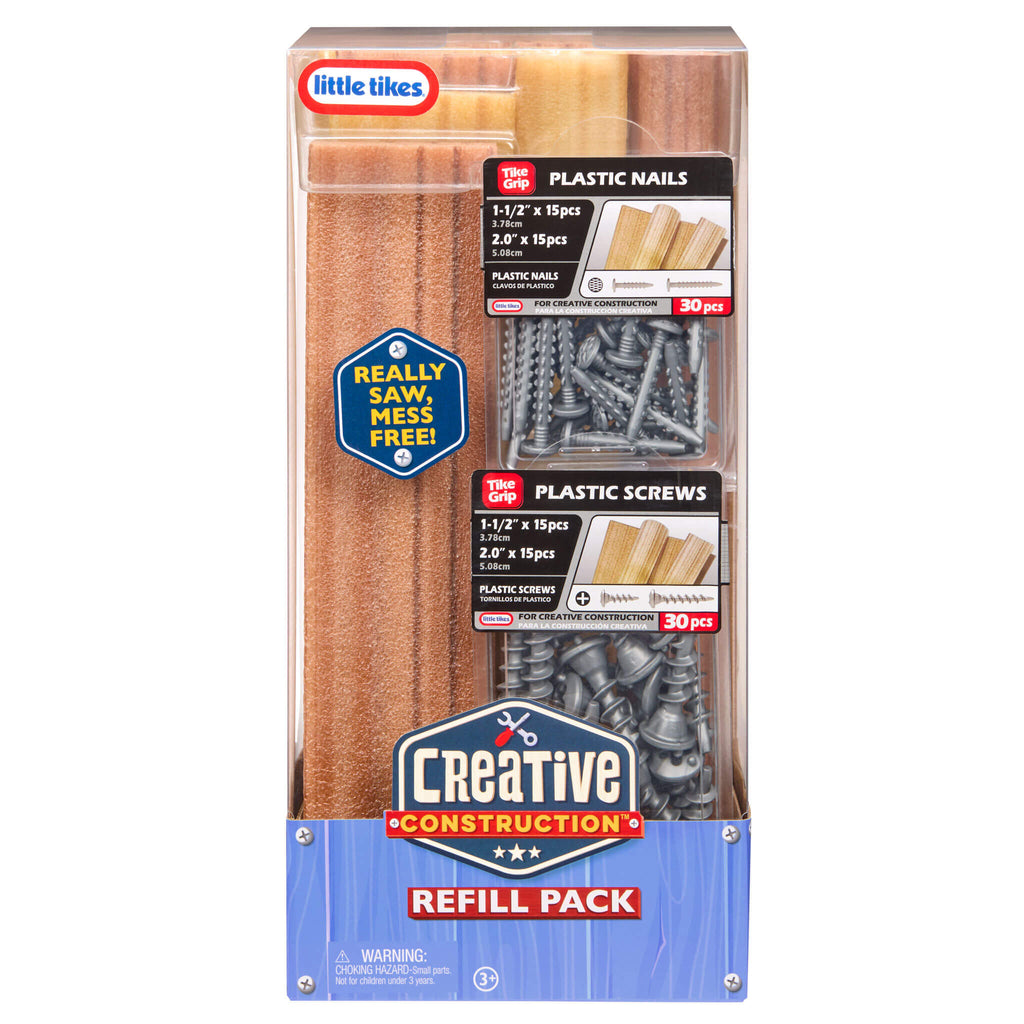 Creative Construction Wood, Nails and Screw Bundle in packaging
